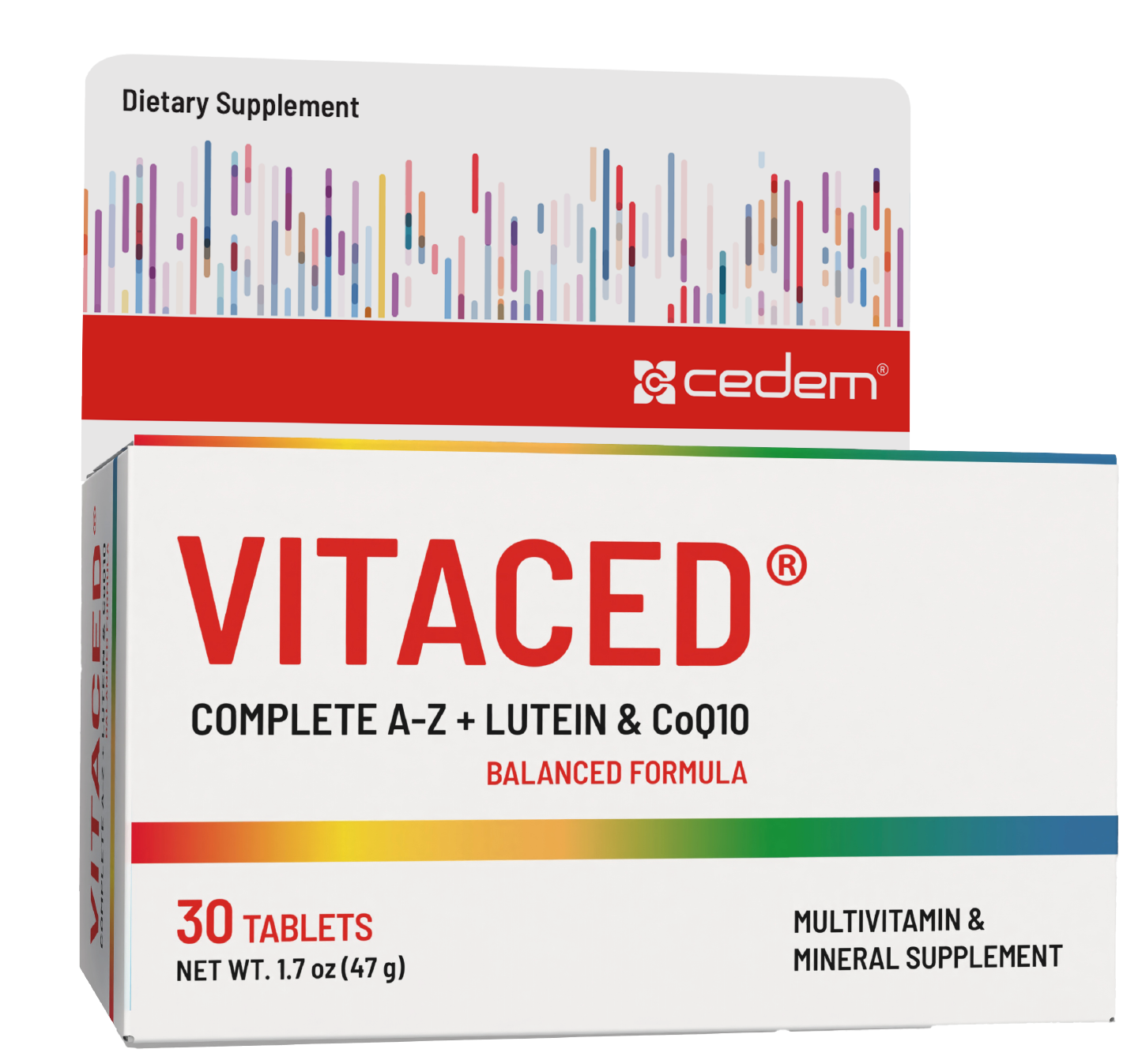 VITACED A–Z multivitamin tablets pack, 30 tablets