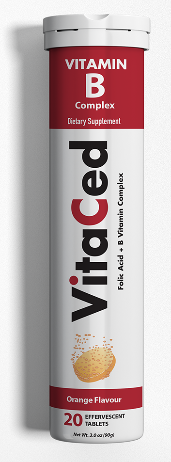 VITACED B-Complex effervescent tablets tube, 20 tablets