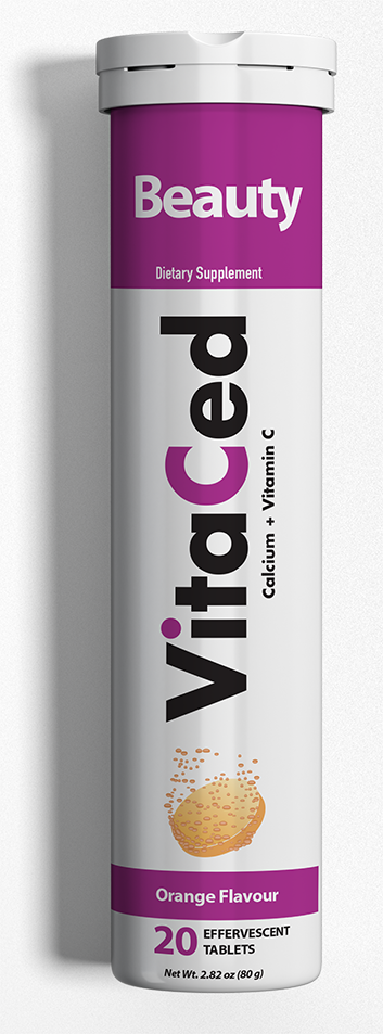 VITACED Beauty effervescent tablets tube, 20 tablets
